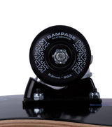 Rampage Tie Dye Arrows Custom Skateboard - Black/Multi 8.25"