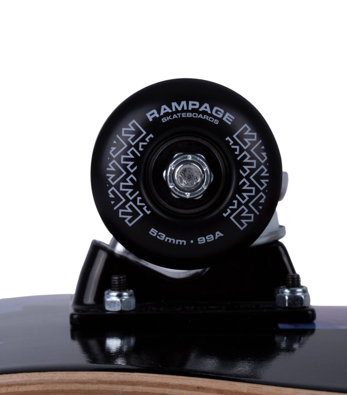 Rampage Tie Dye Arrows Custom Skateboard - Black/Multi 7.75"