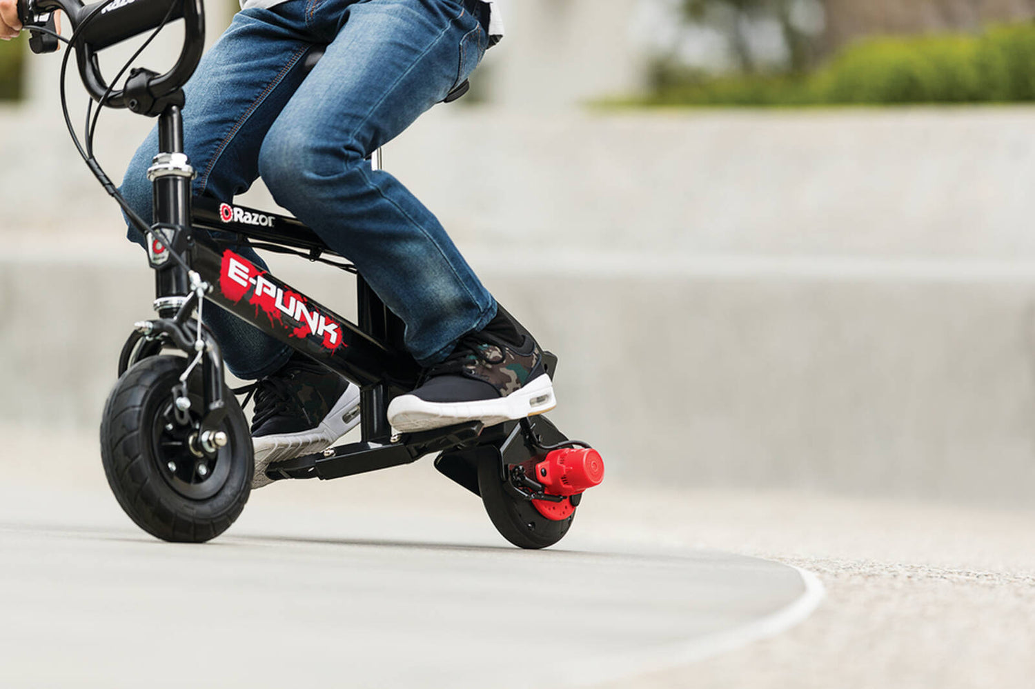 Razor E Punk 12v Electric Powered Mini Bike - Black/Red