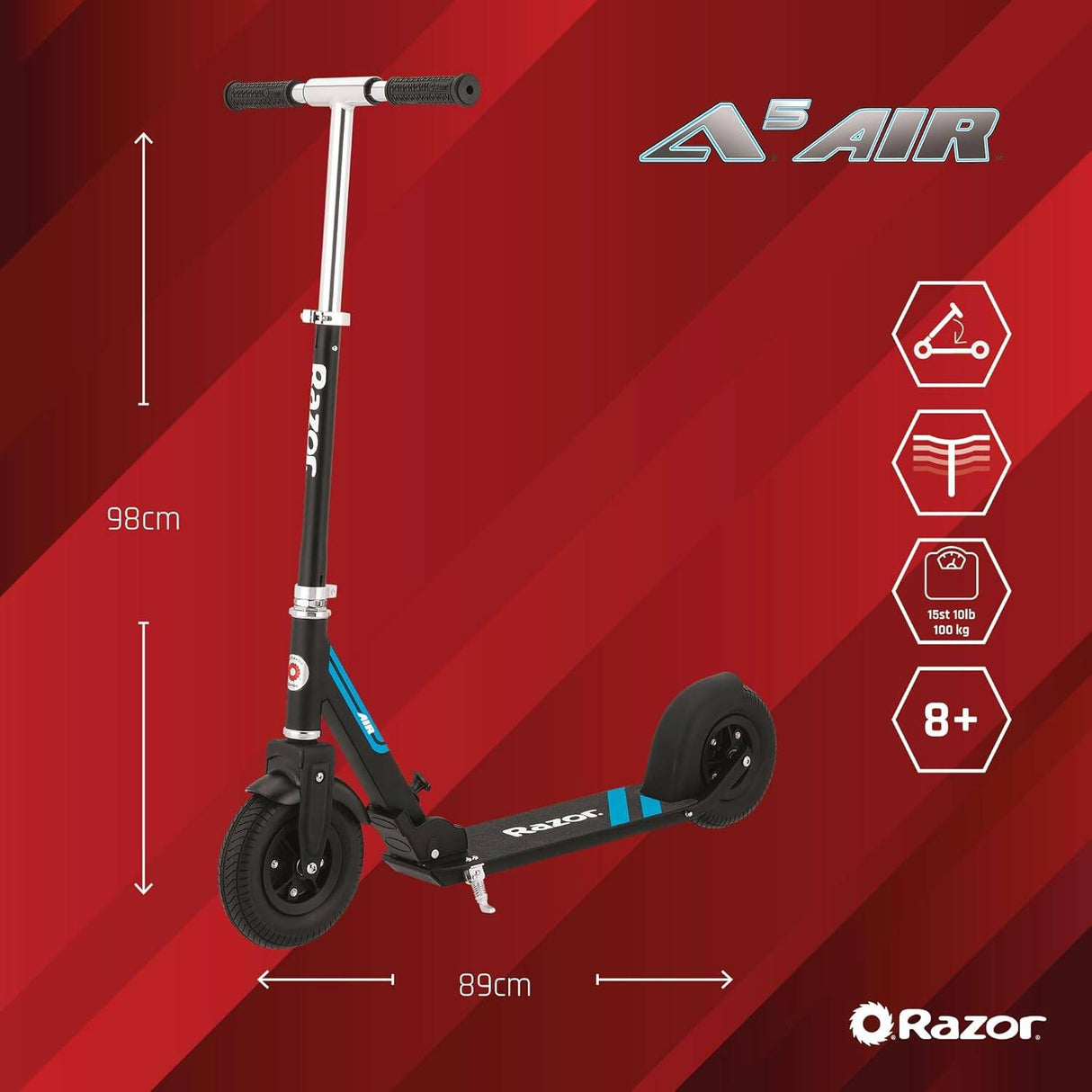 Razor A5 Air Commuter Scooter - Black