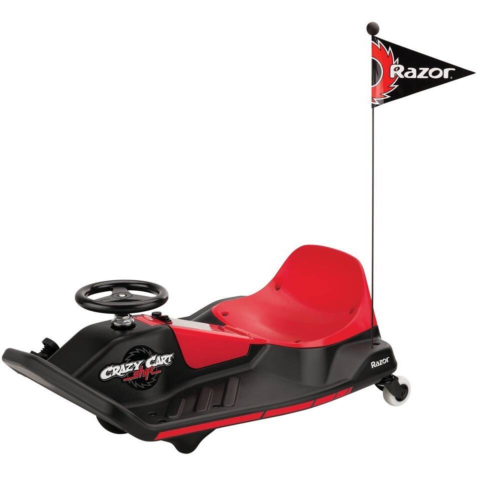 Razor Crazy Cart Shift 12V Electric Ride On - Red/Black