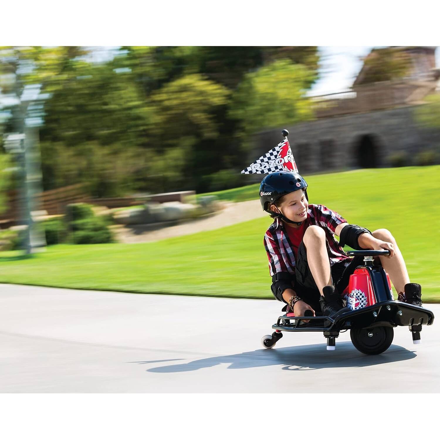 Razor Crazy Cart Shift 12V Electric Ride On - Red/Black