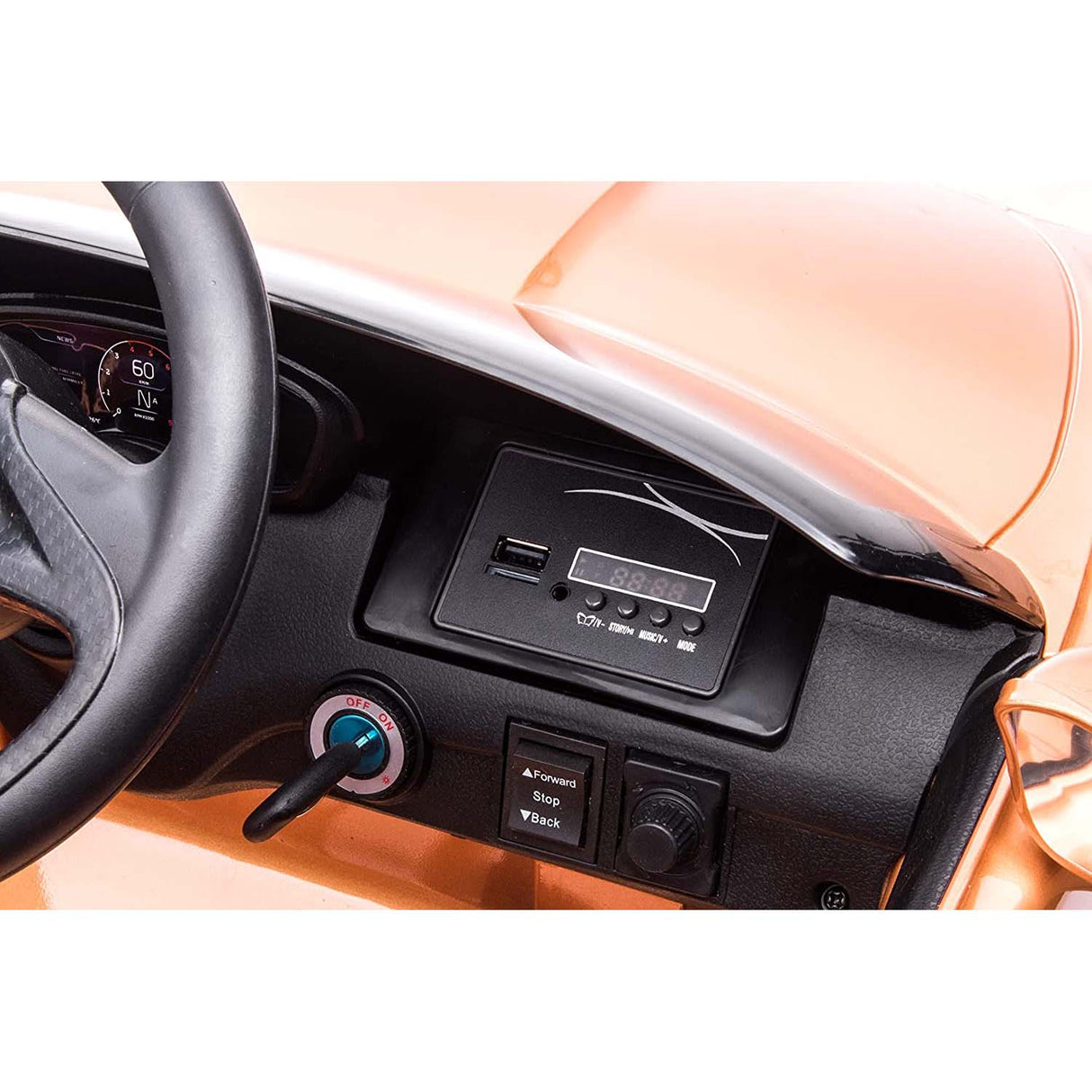 Ricco 12V-10A McLaren GT Kids Electric Ride On - Copper
