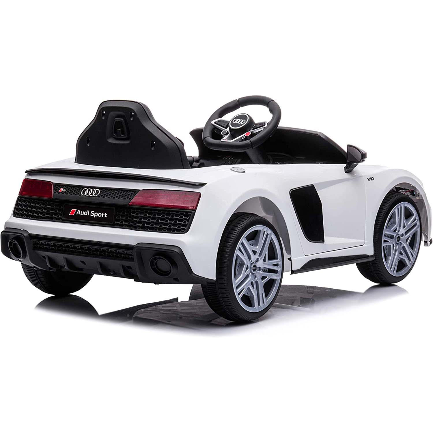Ricco 12V Audi R8 Spyder Kids Electric Ride On - White