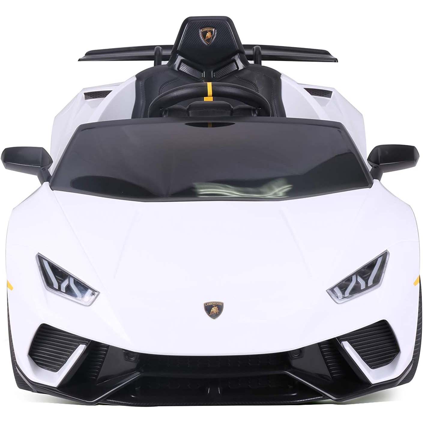 Ricco 12V Lamborghini Huracán Kids Electric Ride On - White