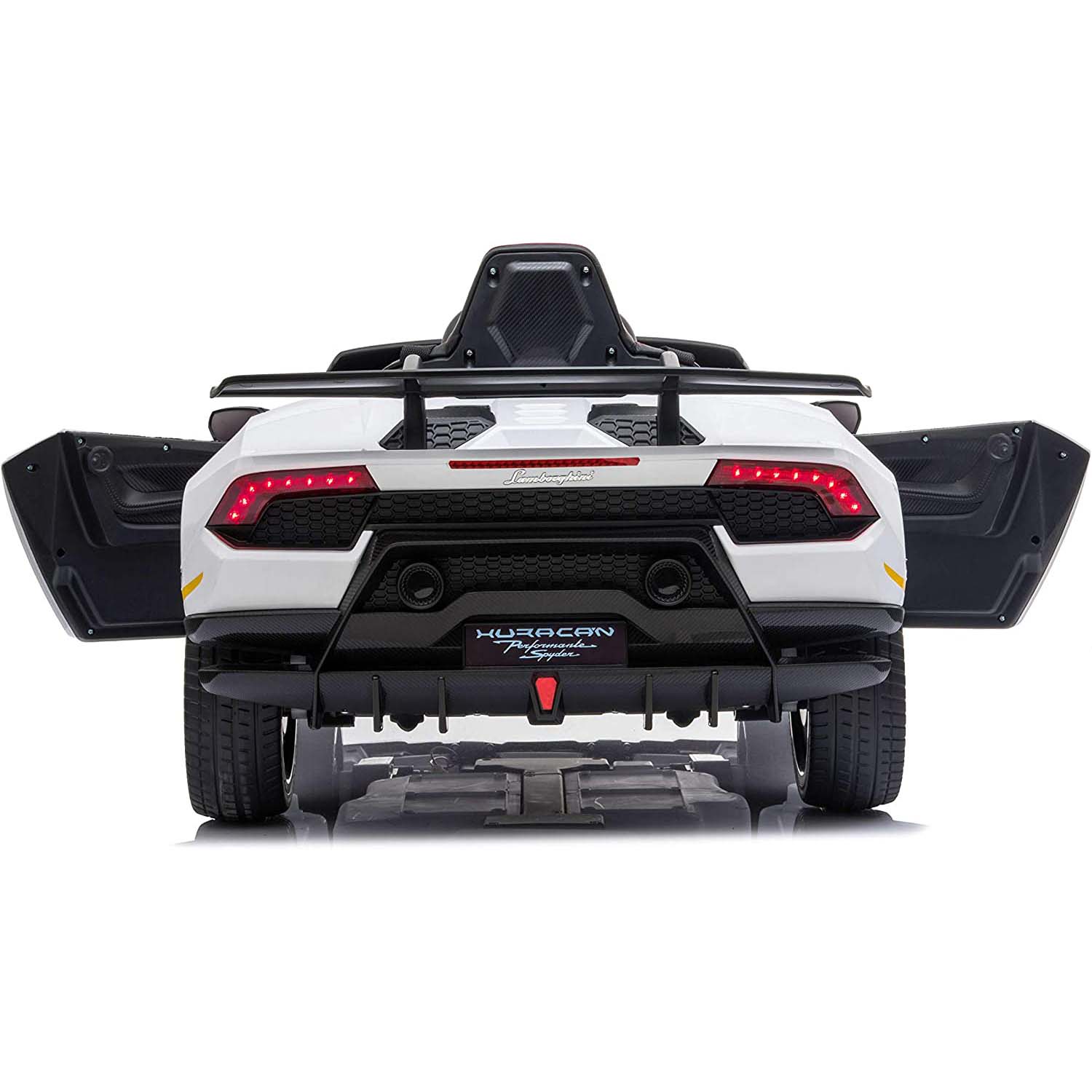 Ricco 12V Lamborghini Huracán Kids Electric Ride On - White