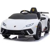Ricco 12V Lamborghini Huracán Kids Electric Ride On - White