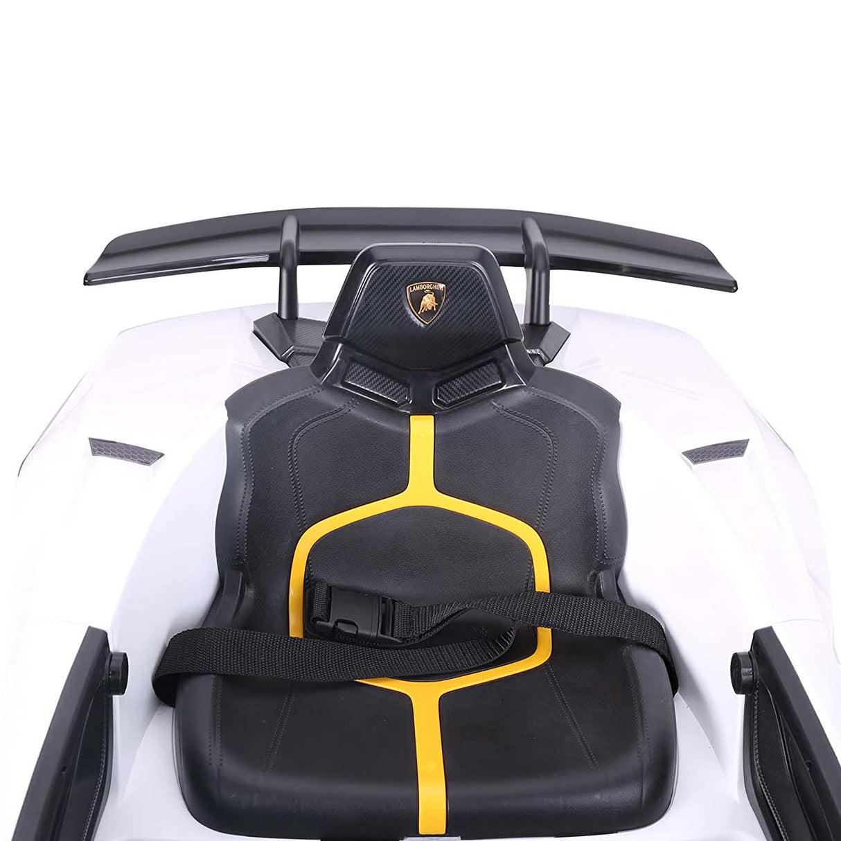 Ricco 12V Lamborghini Huracán Kids Electric Ride On - White