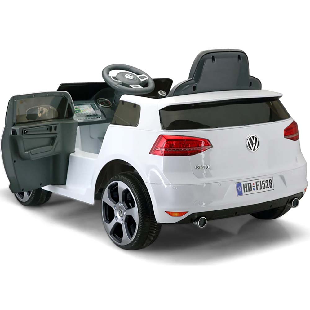 Ricco 12V VW Golf A7 GTI Kids Electric Ride On - White