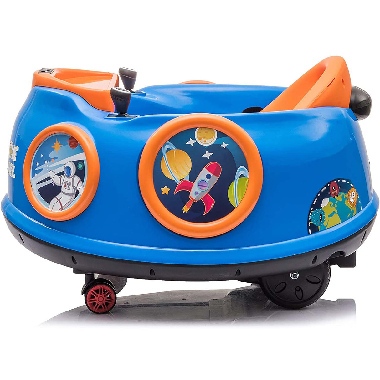 Ricco 360 Rotating Kids Electric Ride On Waltzer - Blue