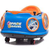 Ricco 360 Rotating Kids Electric Ride On Waltzer - Blue
