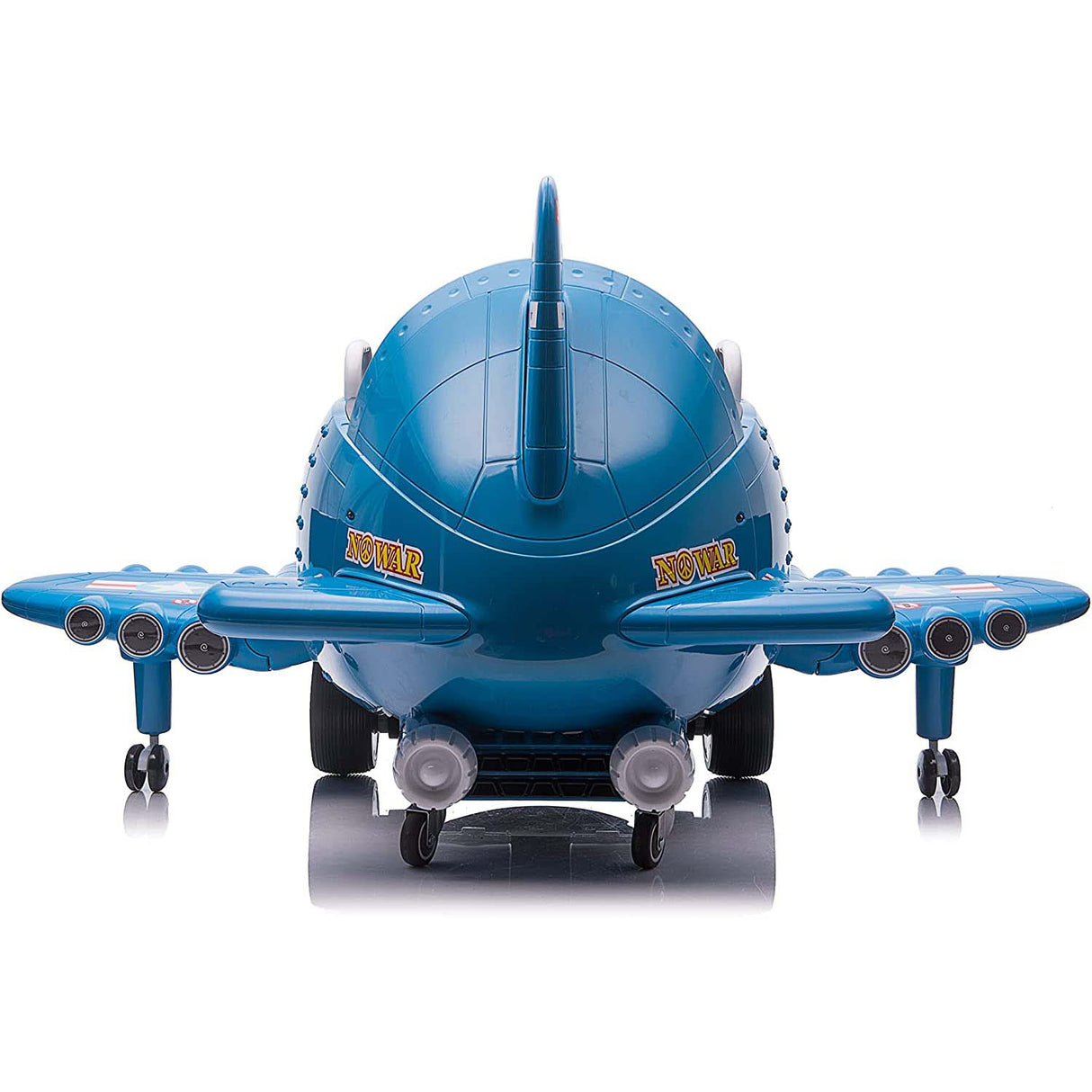 Ricco 360 Rotating Kids Electric Ride On Airplane - Blue