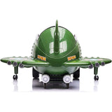 Ricco 360 Rotating Kids Electric Ride On Airplane - Green