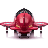 Ricco 360 Rotating Kids Electric Ride On Airplane - Red