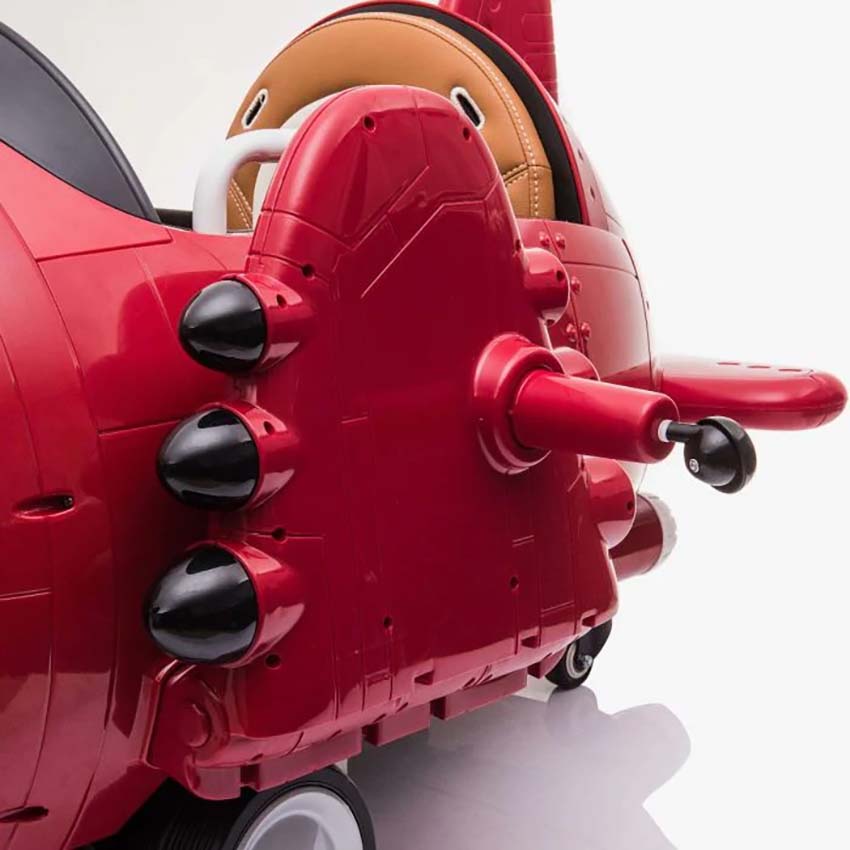 Ricco 360 Rotating Kids Electric Ride On Airplane - Red