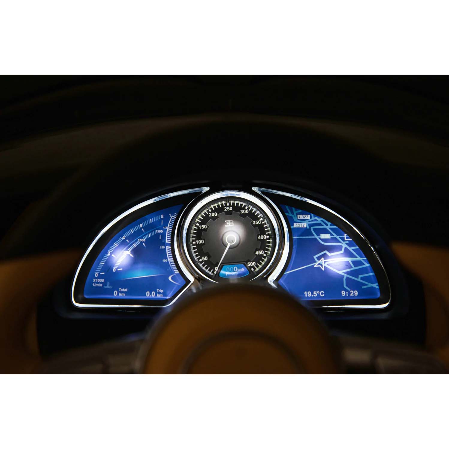 Ricco Bugatti Chiron 12V-7A Kids Electric Ride On - Blue