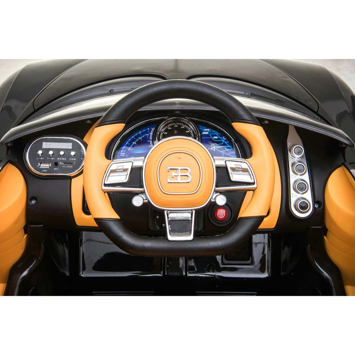 Ricco Bugatti Chiron 12V-7A Kids Electric Ride On - Blue