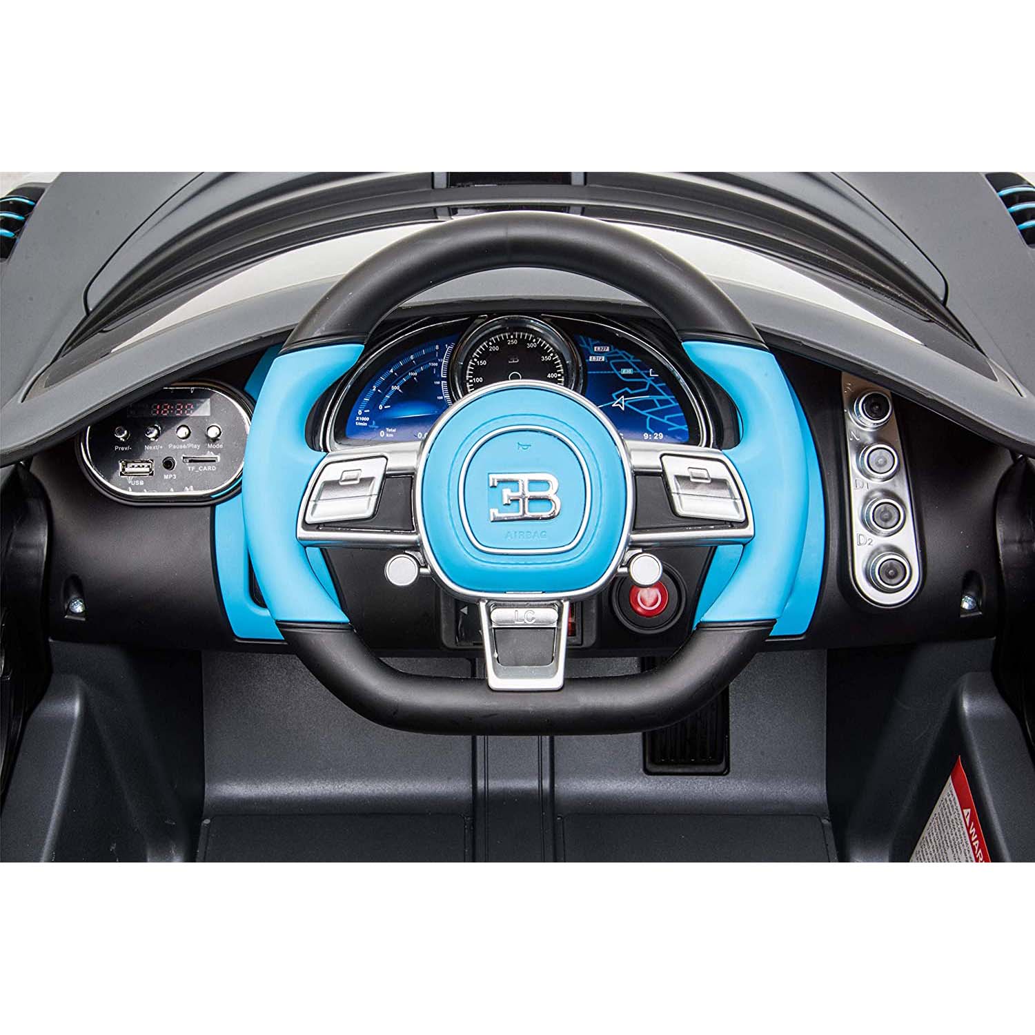 Ricco Bugatti Divo 12V-7A Kids Electric Ride On - White