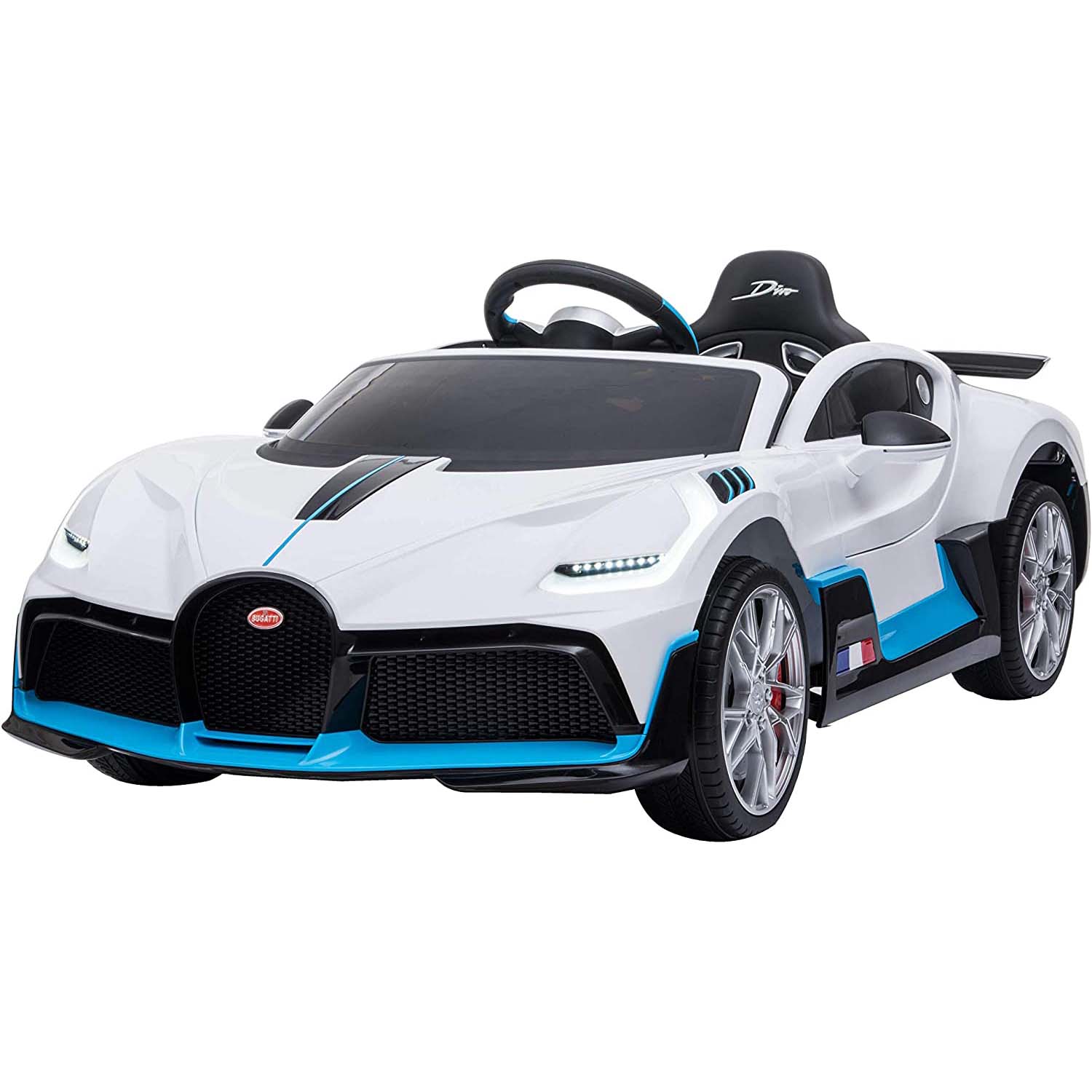 Ricco Bugatti Divo 12V-7A Kids Electric Ride On - White
