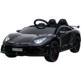 Ricco  Lamborghini Aventador SVJ 12V 7A Kids Electric Ride On - Black