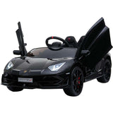 Ricco  Lamborghini Aventador SVJ 12V 7A Kids Electric Ride On - Black