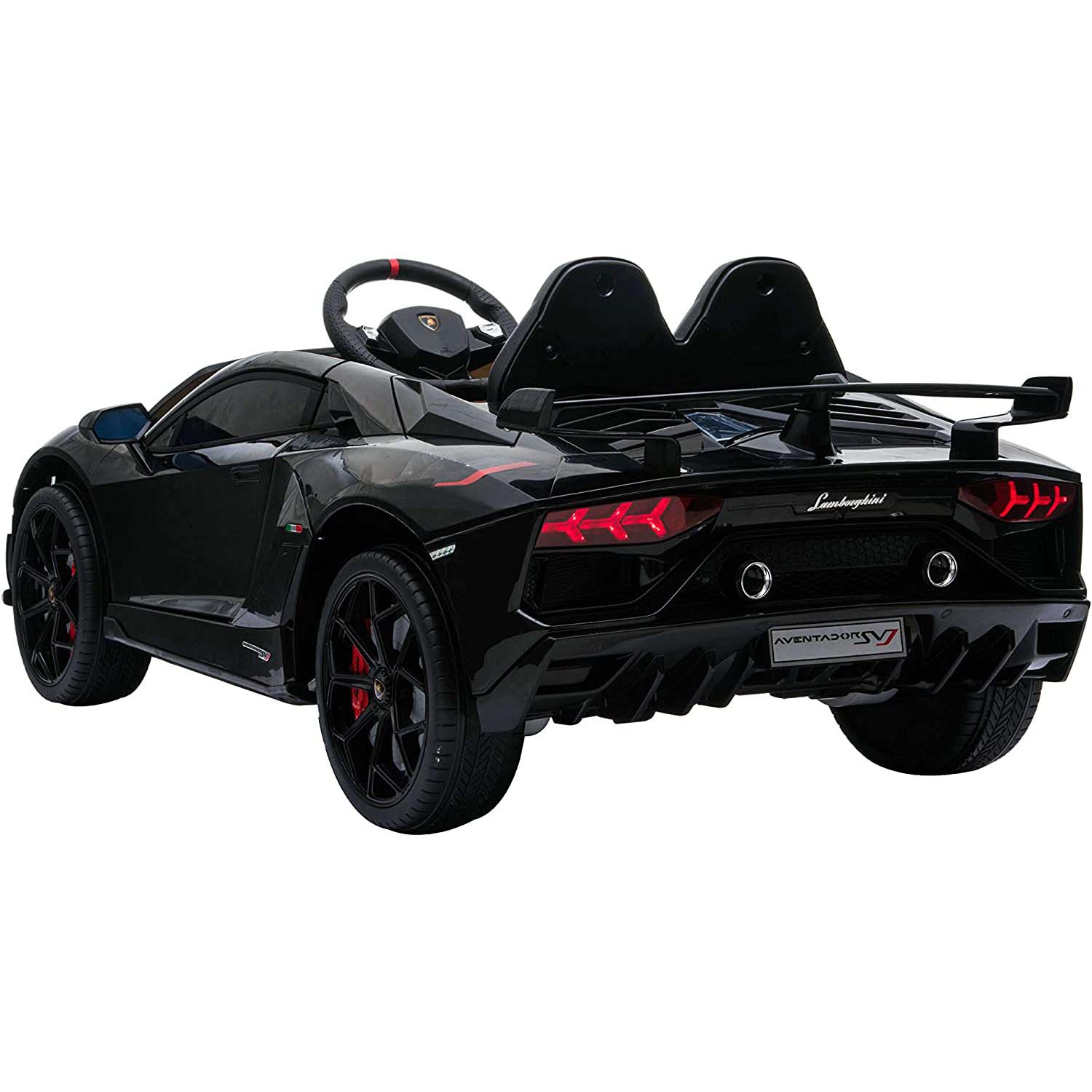 Ricco  Lamborghini Aventador SVJ 12V 7A Kids Electric Ride On - Black