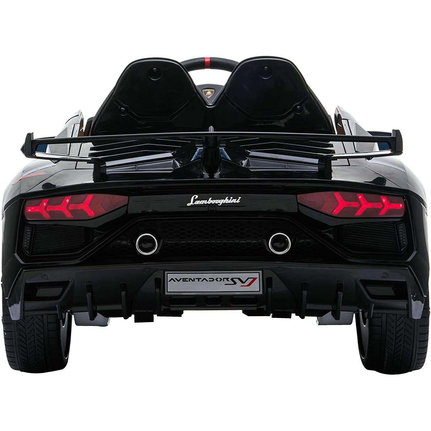Ricco  Lamborghini Aventador SVJ 12V 7A Kids Electric Ride On - Black