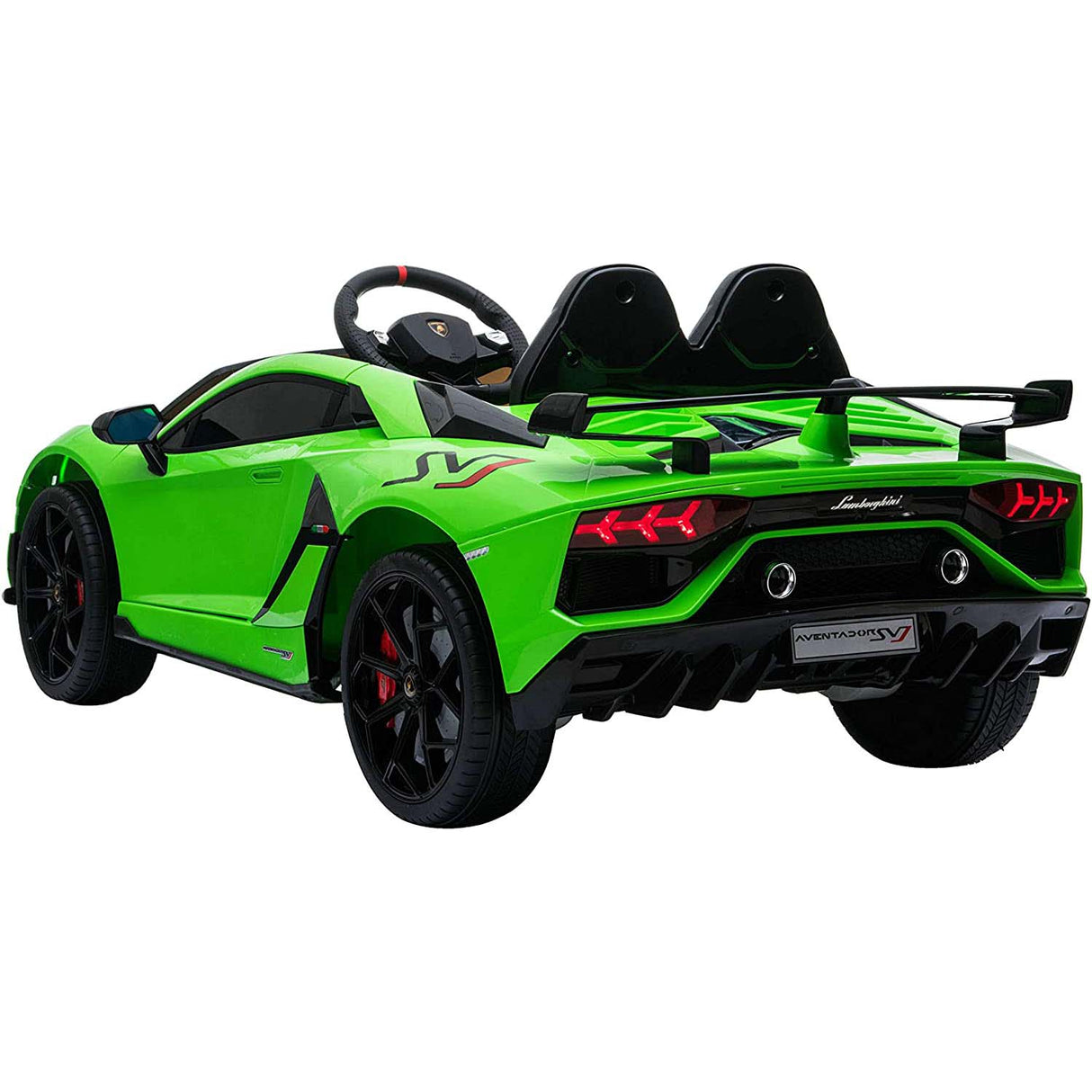 Ricco  Lamborghini Aventador SVJ 12V 7A Kids Electric Ride On - Green