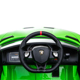 Ricco  Lamborghini Aventador SVJ 12V 7A Kids Electric Ride On - Green