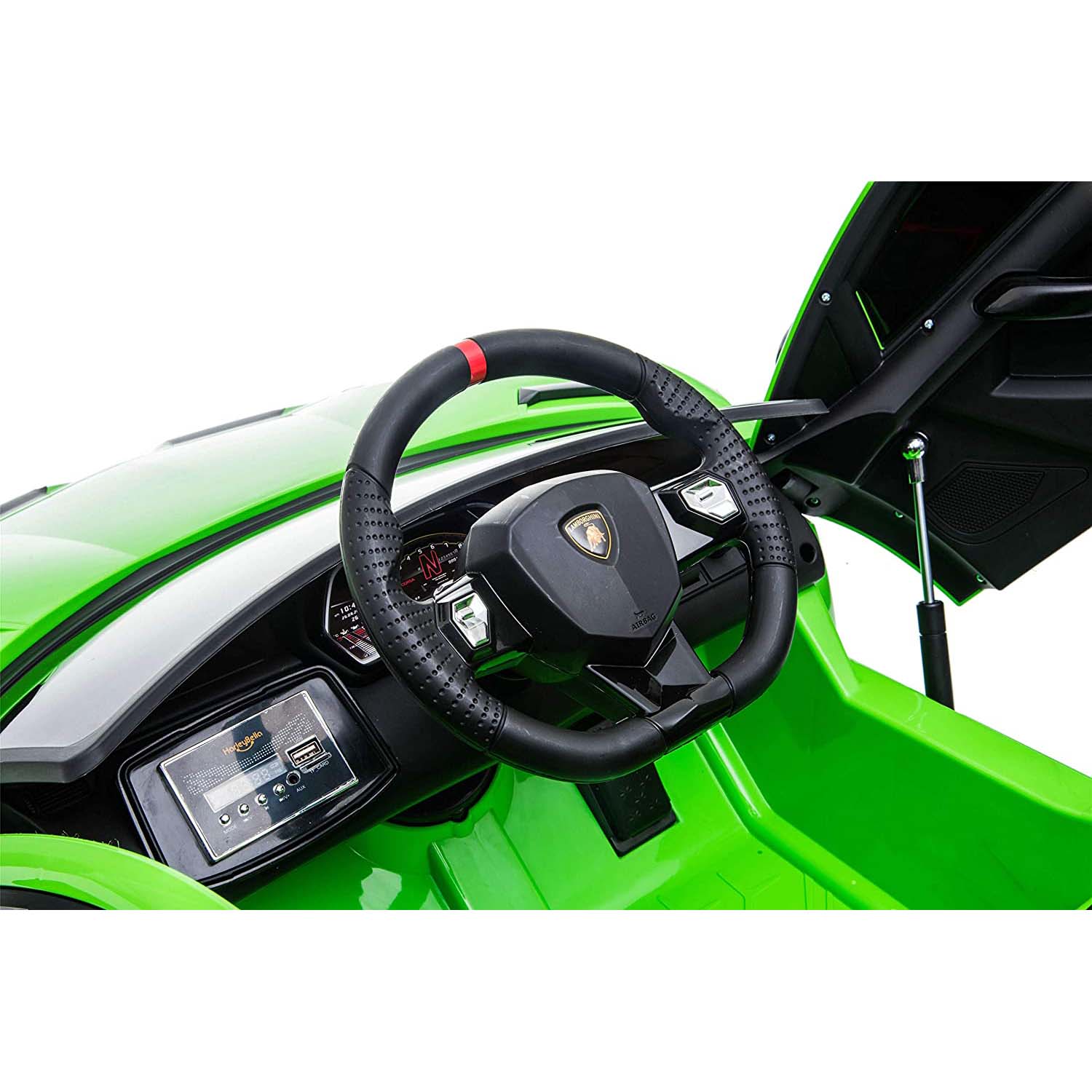Ricco  Lamborghini Aventador SVJ 12V 7A Kids Electric Ride On - Green