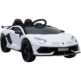 Ricco  Lamborghini Aventador SVJ 12V 7A Kids Electric Ride On - White