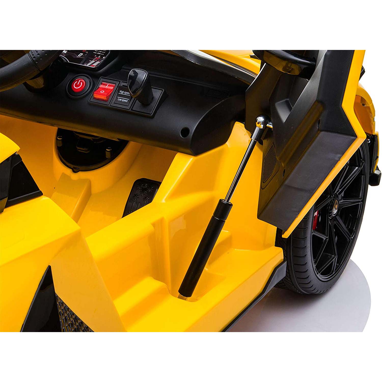 Ricco  Lamborghini Aventador SVJ 12V 7A Kids Electric Ride On - Yellow