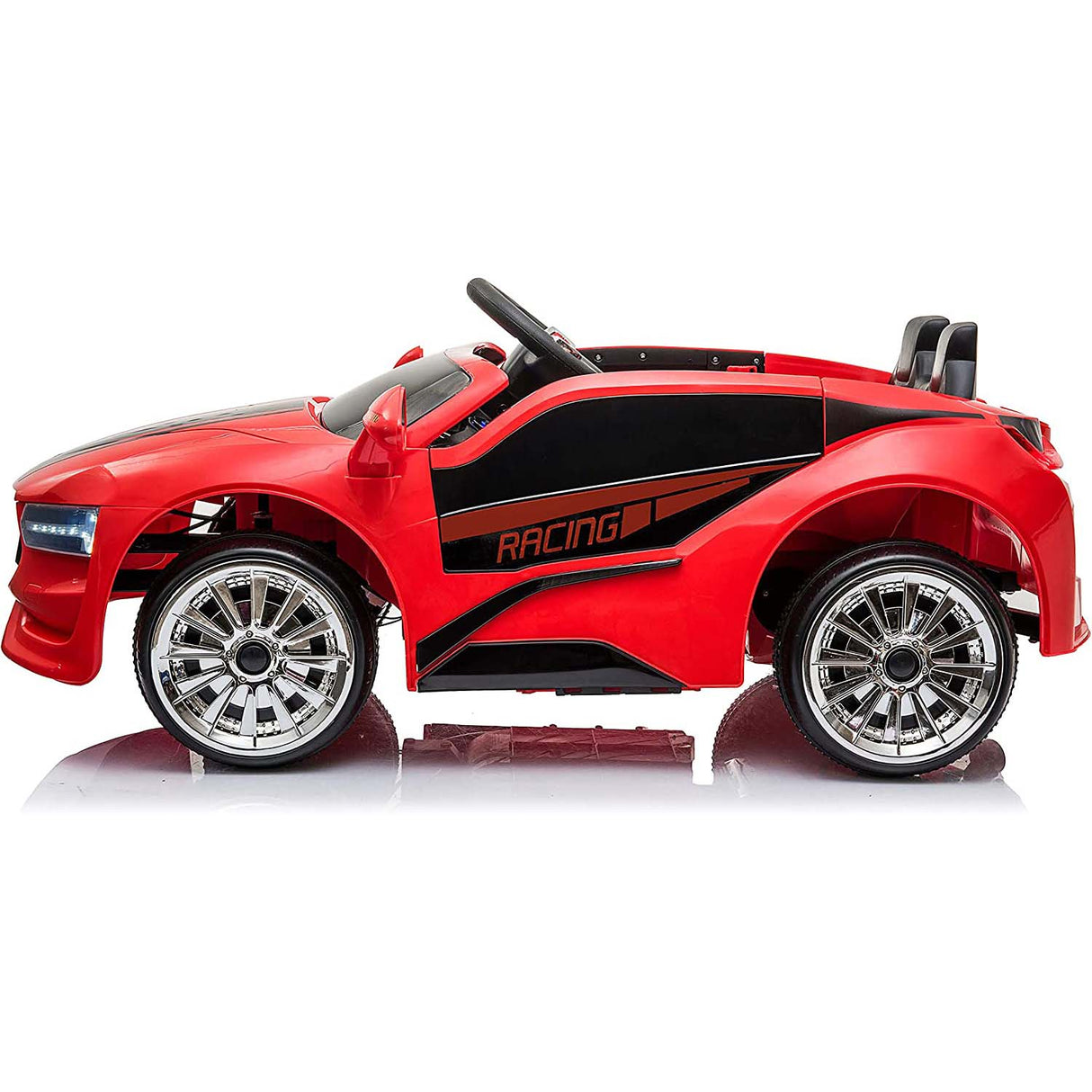 Ricco Police and Racing Kids Electric Ride On - Red