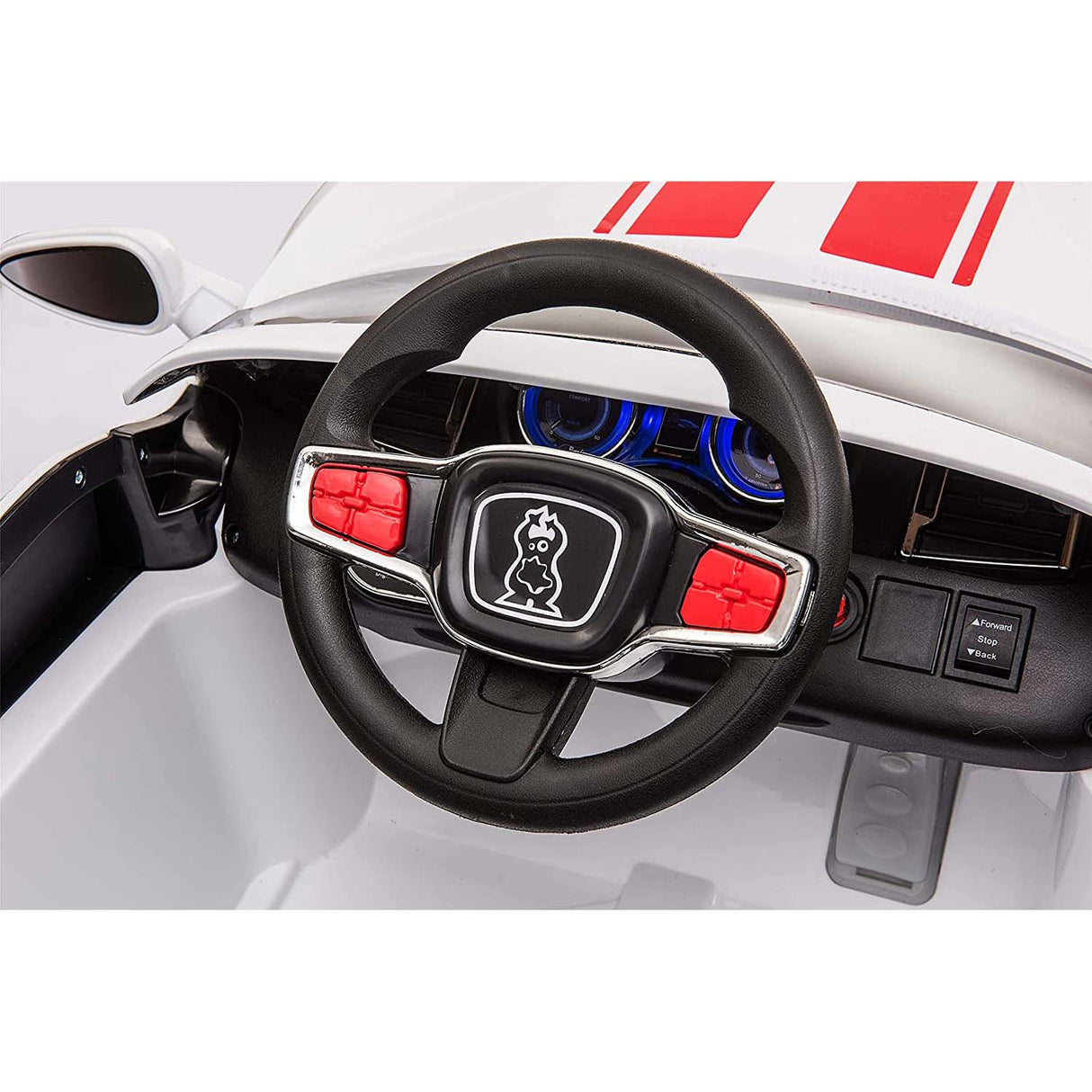 Ricco Police and Racing Kids Electric Ride On - Red
