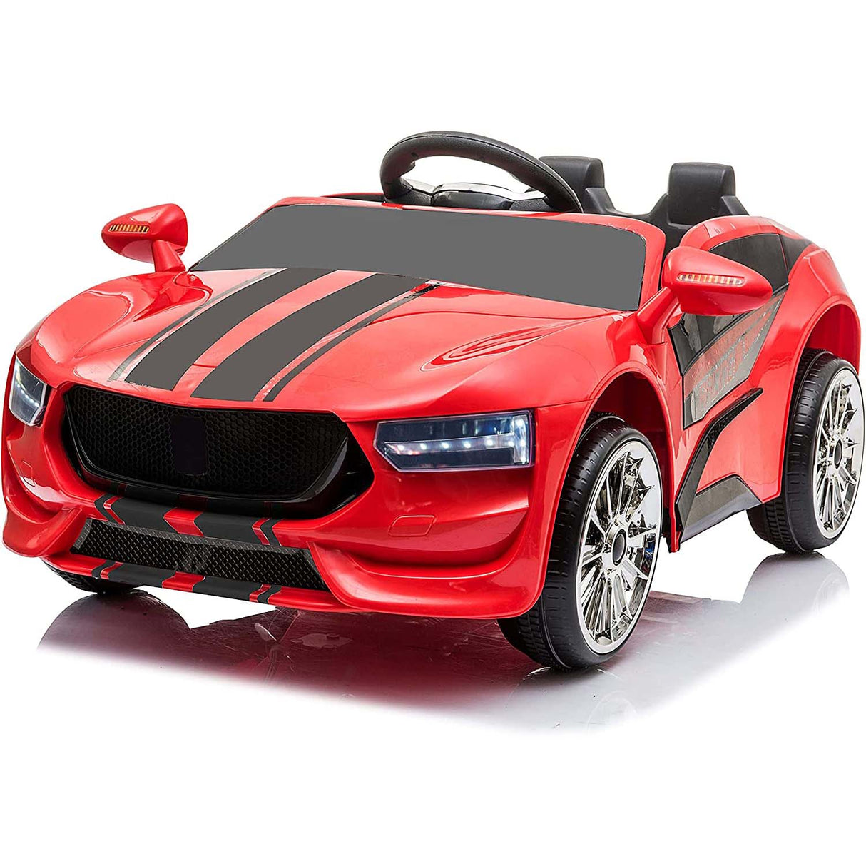 Ricco Police and Racing Kids Electric Ride On - Red