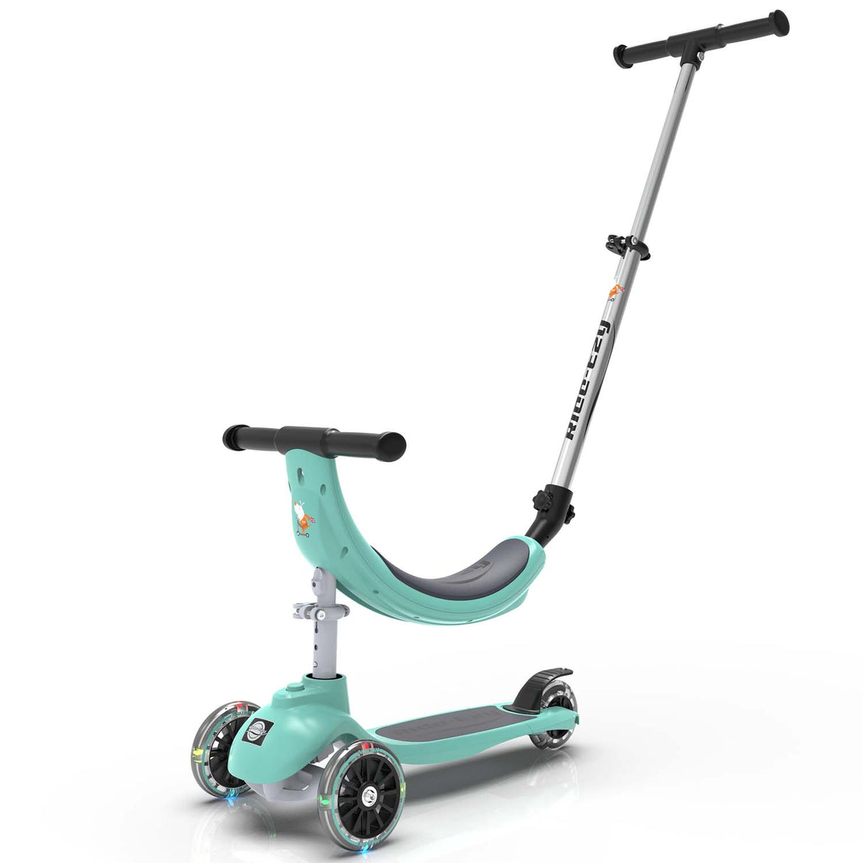 Ride-Ezy Kick & Go Kids Scooter - Kingfisher