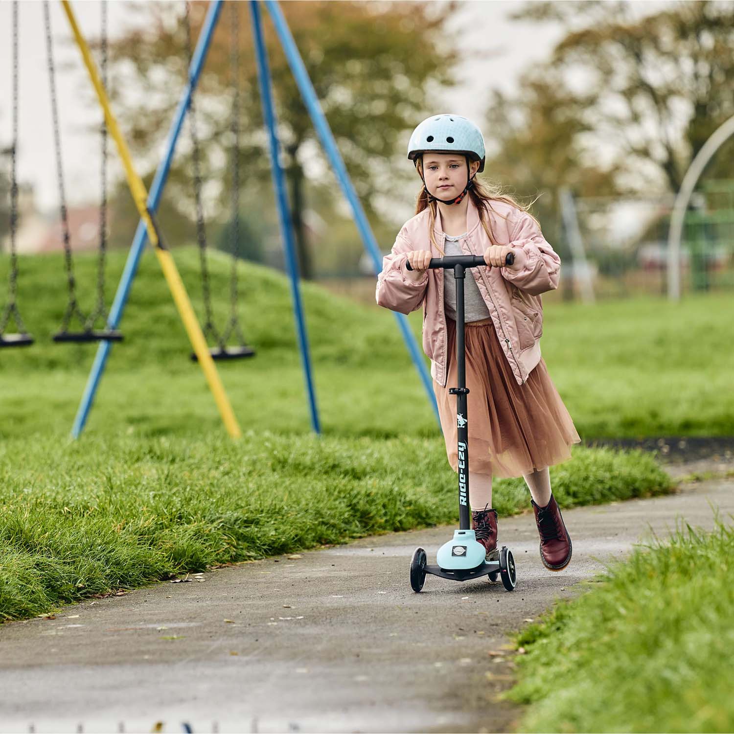 Ride-Ezy Kick Kids Scooter - Kingfisher