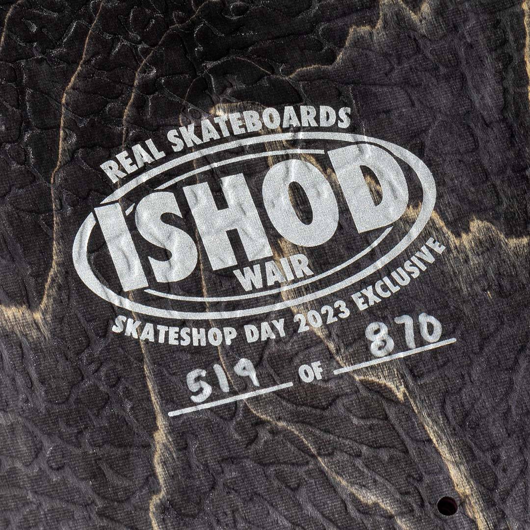 Real Ishod Cat Scratch Skateboard Deck - Black 8.38"