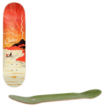 Real Ferguson Hot Spot Skateboard Deck - Orange/White 8.06''
