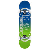 Real Golden Oval Outline Complete Skateboard - Multi 8''