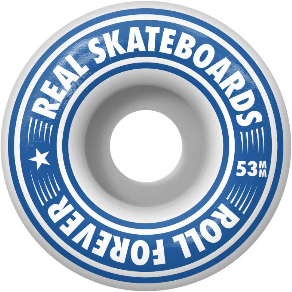 Real Golden Oval Outline Complete Skateboard - Multi 8.25''