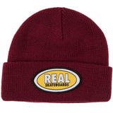 Real Oval Beanie - Red/Yellow