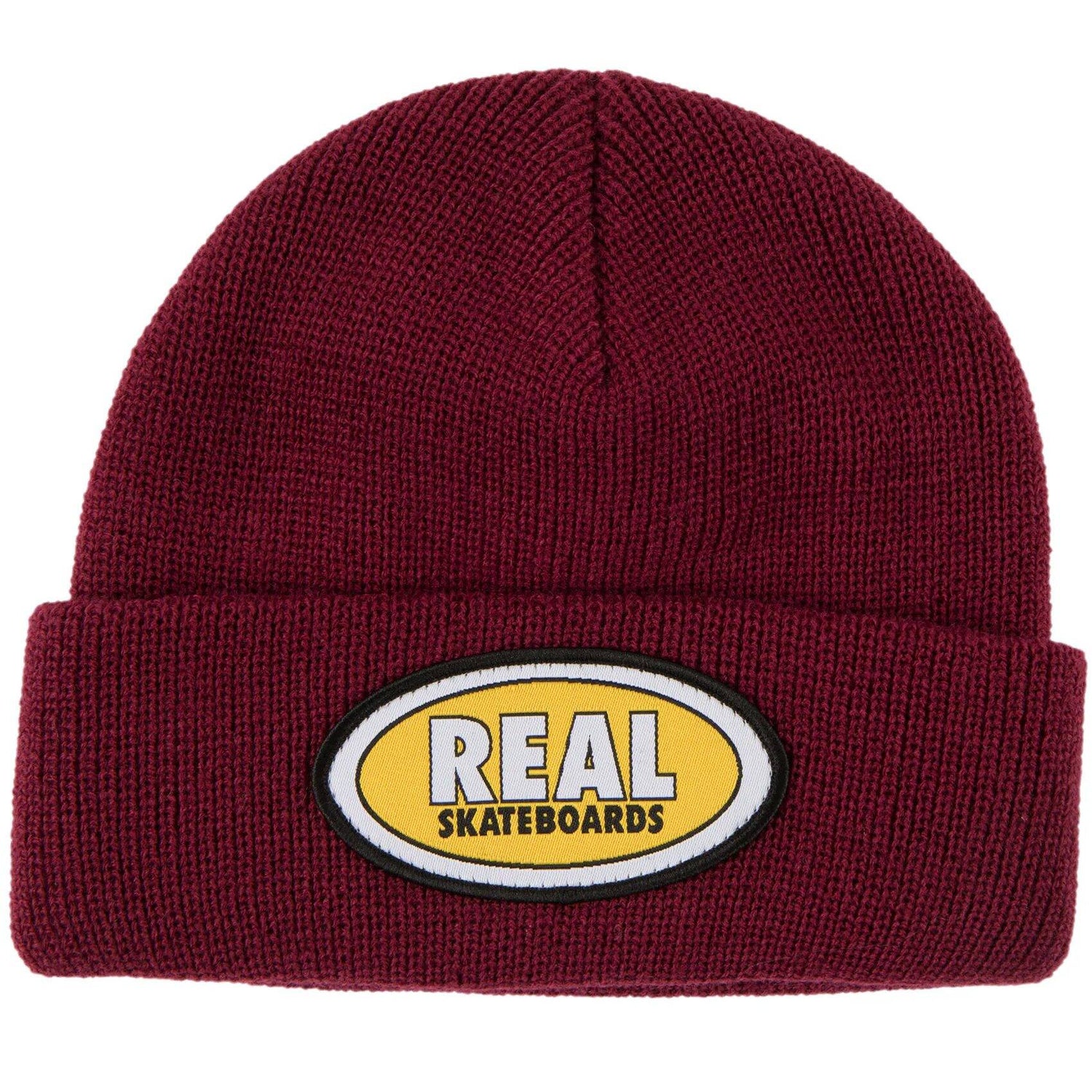 Real Oval Beanie - Red/Yellow