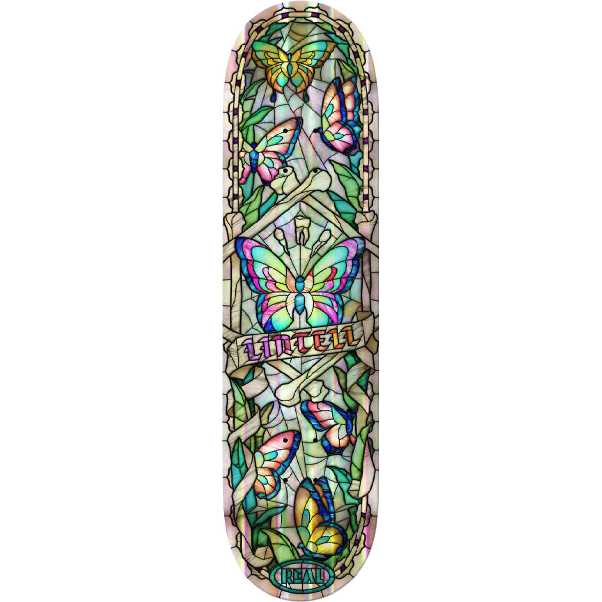 Real Foil Cathedral Skateboard Deck - Lintell 8.5"