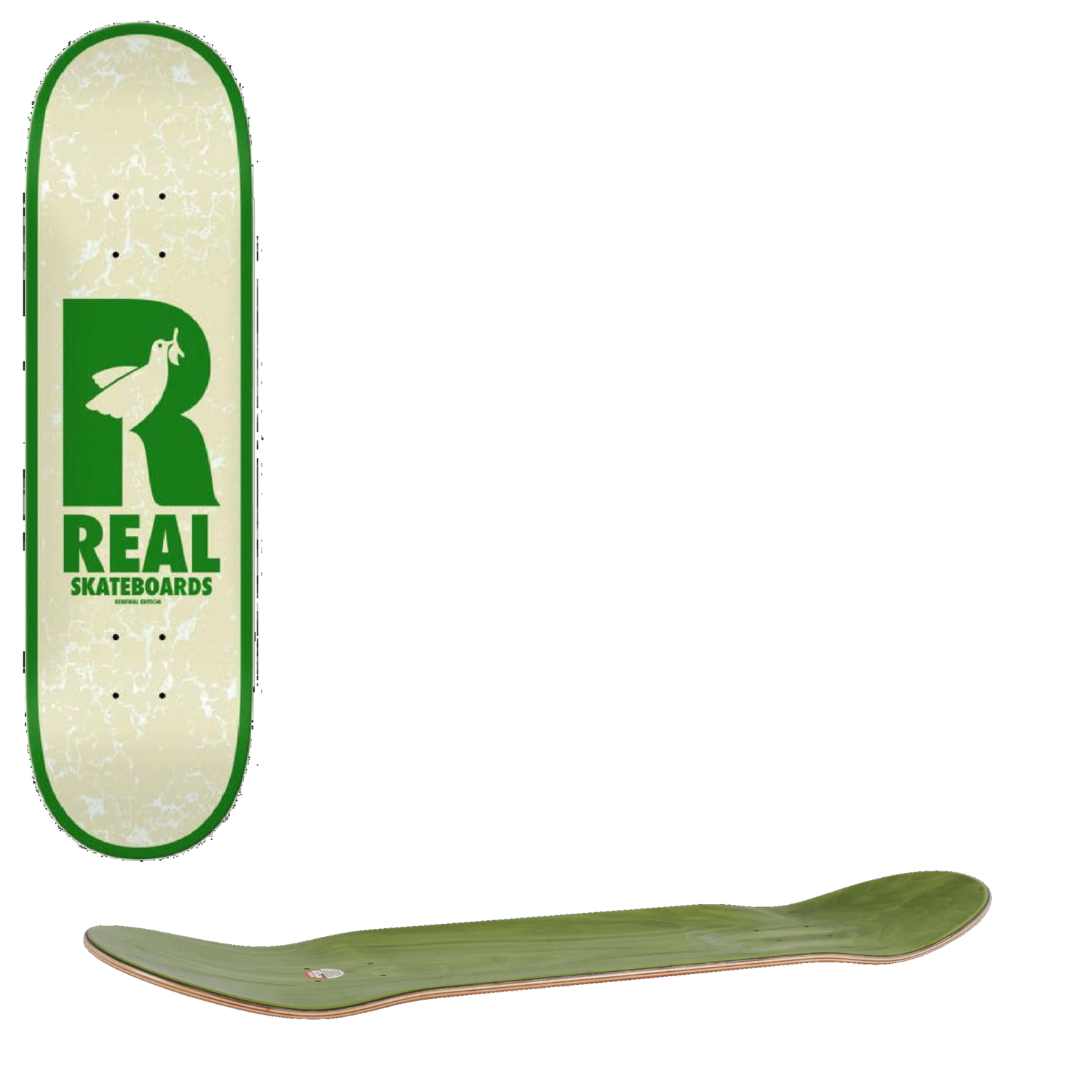 Real Renewal Doves Skateboard Deck - Cream 8.5''