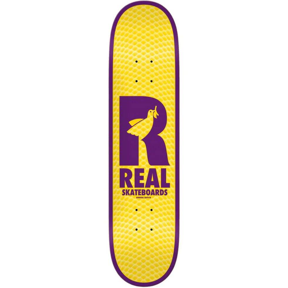 Real Renewal Doves Skateboard Deck - Gold 7.75''