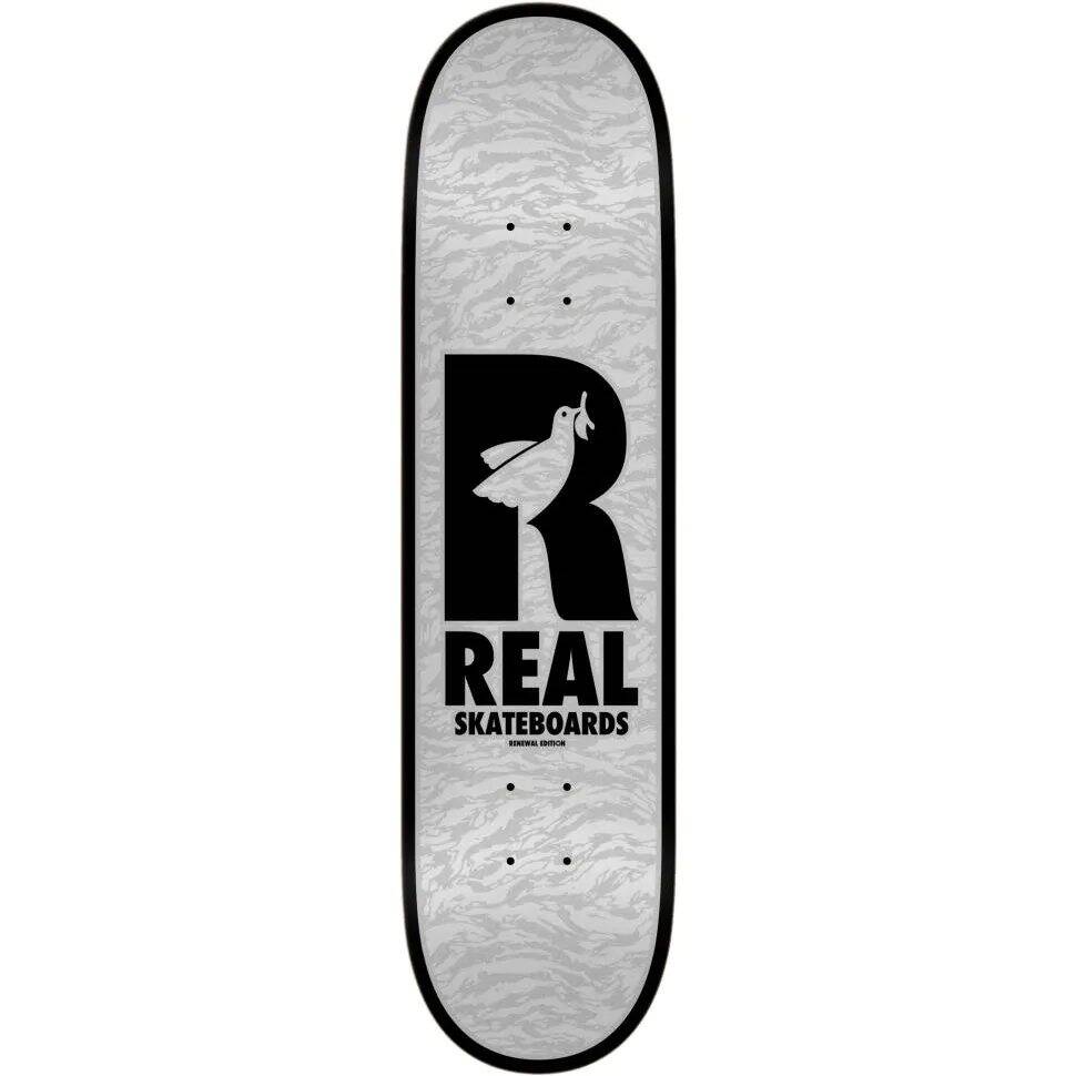Real Renewal Doves Skateboard Deck - Grey 8.25''