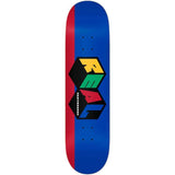 Real Team City Blocks Skateboard Deck - Blue 8.5''