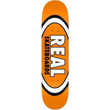 Real Team Classic Oval True Mid Skateboard Deck - Orange 7.5''