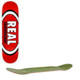 Real Team Classic Oval Skateboard Deck - Red 8.12''